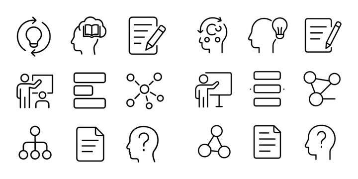 Learning Strategies Icons
