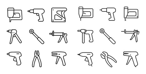 Fastening Tools Icons