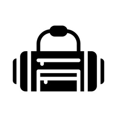 gym bag glyph icon