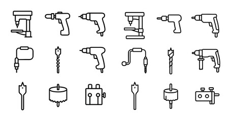 Drilling Tools Icons