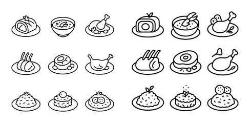 Gourmet Dish Icons