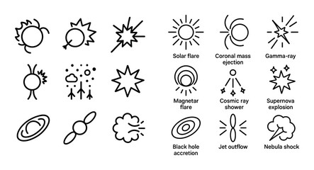 High-Energy Event Icons
