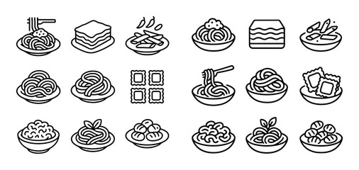 Pasta Icon Collection