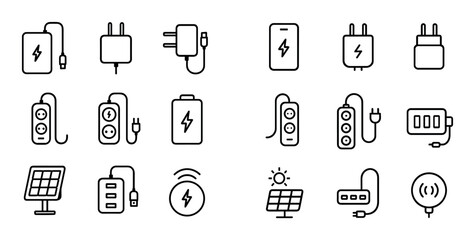 Minimalist Power Icons Grid