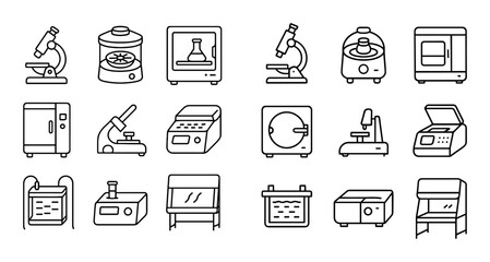 Biology Lab Icons