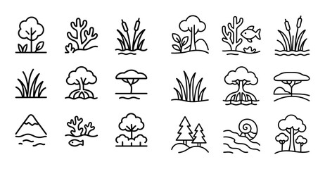 Biodiversity Line Icons