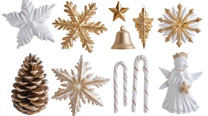 Fototapeta premium Christmas Ornaments Collection. (1)