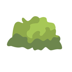 Flat illustration of a textured green plant, suitable for nature and garden-themed designs, symbolizing natural growth, plants, and outdoor life in eco-friendly projects.

