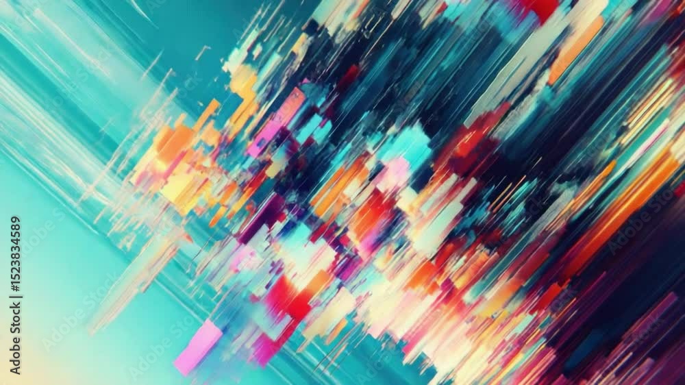 Poster abstract color burst: an artistic, abstract composition bursts forth with a symphony of colors, show