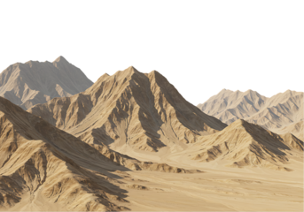 Dramatic Desert Mountain Range Landscape with Rugged Peaks and Arid Terrain Ideal for Adventure and Exploration Themes