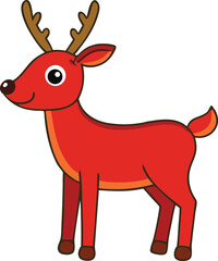 Reindeer on White Background – High Quality Stock Photo for Christmas and Winter Themes