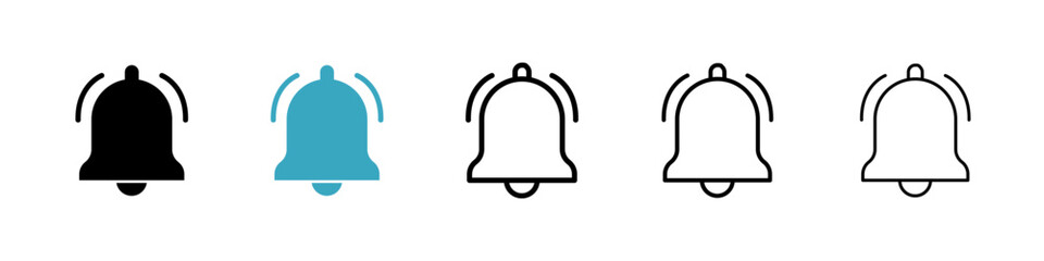 Notification icons in Multiple Styles Set. Vector Illustration