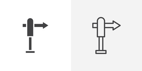 Veleta icon vector symbol for mobile apps and website UI designs.