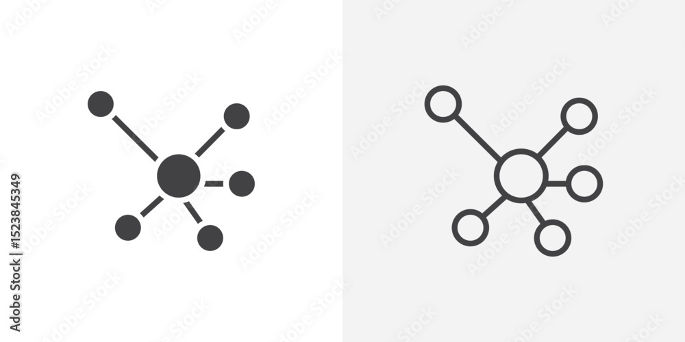 Poster particle icon vector symbol for mobile apps and website ui designs.