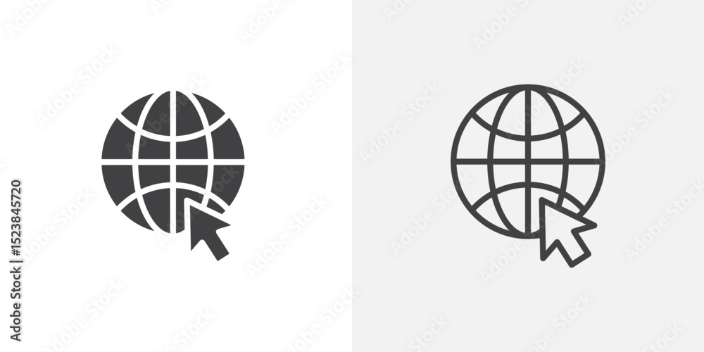 Poster internet icon vector symbol for mobile apps and website ui designs.