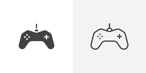 Gamepad icon vector symbol for mobile apps and website UI designs.