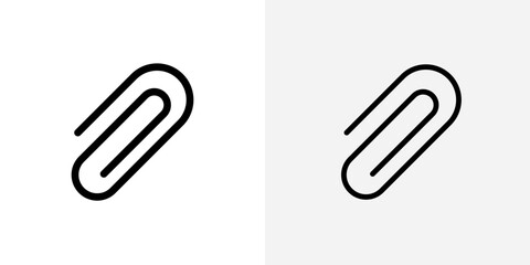 Clip icon vector symbol for mobile apps and website UI designs.