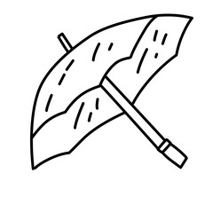 hand drawn umbrella icon