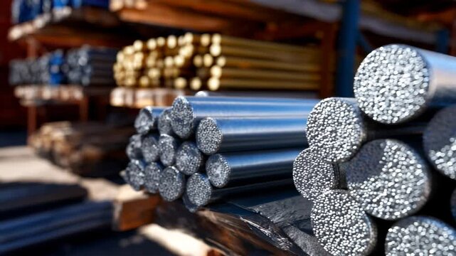 Expanded polystyrene foam rods bundled on warehouse racks, lightweight backer material for construction joints, insulation gaps and sealant applications