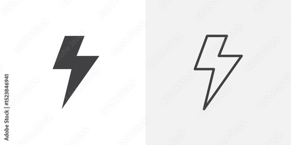Poster flash icon vector symbol for mobile apps and website ui designs.