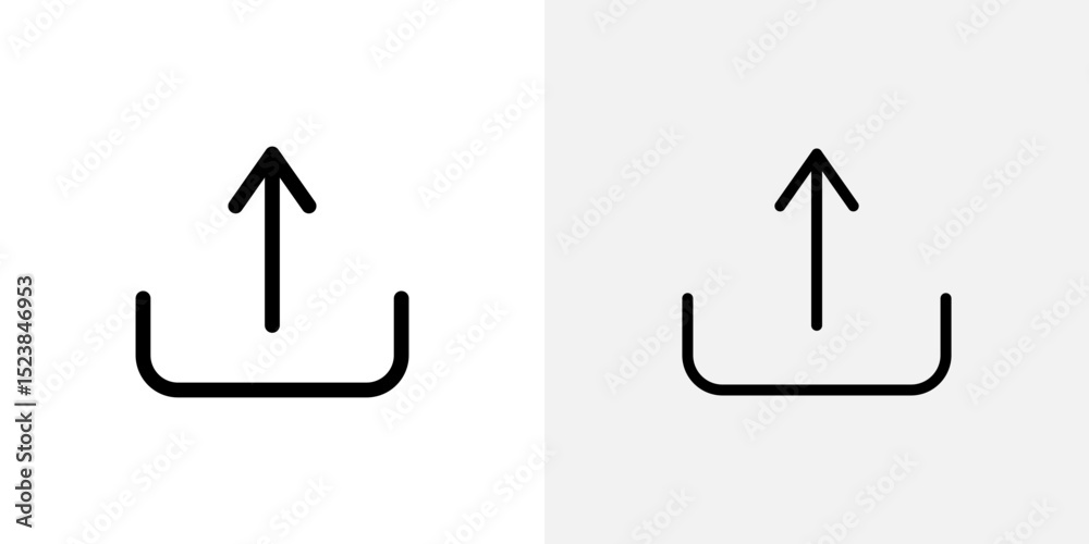 Poster export icon vector symbol for mobile apps and website ui designs.