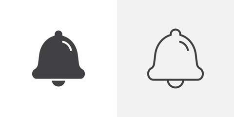 Notification icon vector symbol for mobile apps and website UI designs.