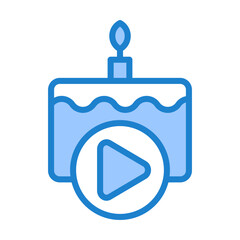 Fototapeta premium Birthday Vlog Icon