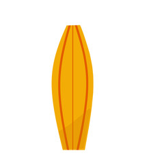 yellow surf board vector illustration