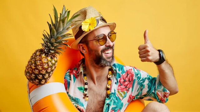 Advertising image for tropical holidays