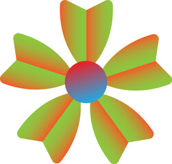 Obraz premium colorful flower vector illustration