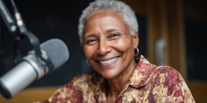 Creative passion of a senior african american woman in a studio setting