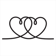 Linked Love Hearts A Symbol of Connection Romance and Valentine's Day