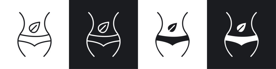 Detox icons graphic vectors