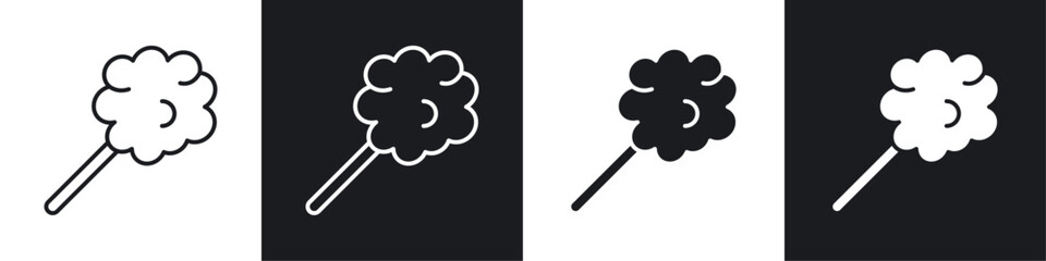 Cotton Candy icons graphic vectors