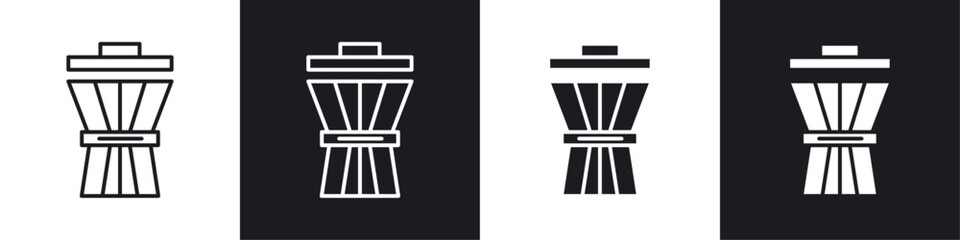Waste reduction icons graphic vectors