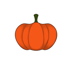 pumpkin isolated on white