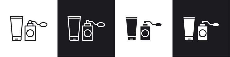 Cosmetics icons graphic vectors