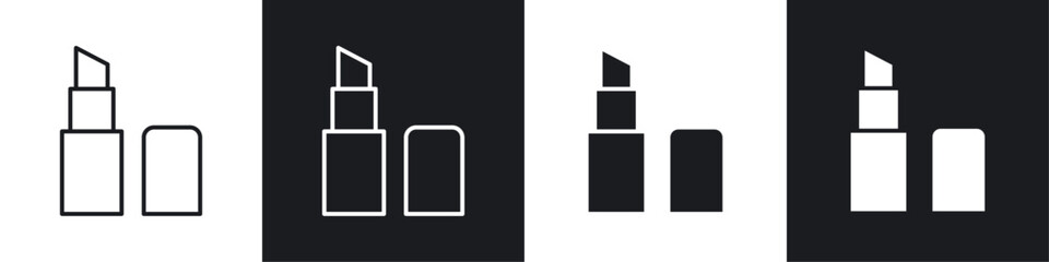 Lipstick icons graphic vectors