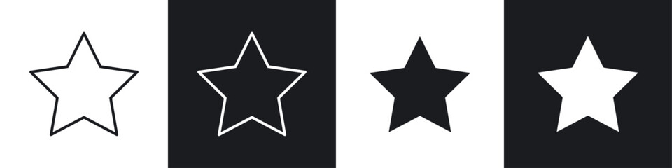 Obraz premium Star icons graphic vectors