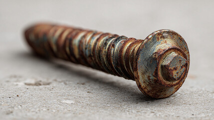 Tornillo Flojo con Hilo Gastado y Óxido