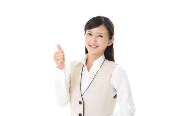笑顔の女性