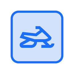 Snowmobile Icon Outlined