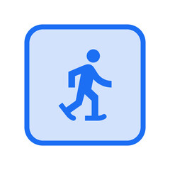 Snowshoeing Icon