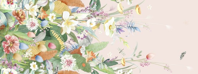 Unique Floral and Scenic Pattern Set for Light Aesthetics