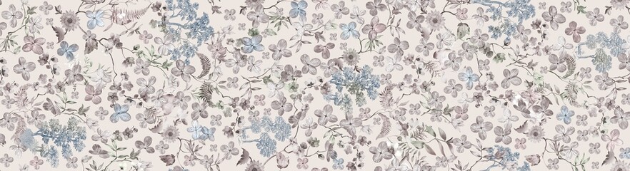 Serene Floral Pattern Compilation for Calming Spaces