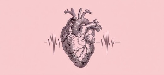 A heart that conforms to human anatomy conveys a sense of medical or health information in its simplicity