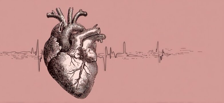 A heart that conforms to human anatomy conveys a sense of medical or health information in its simplicity