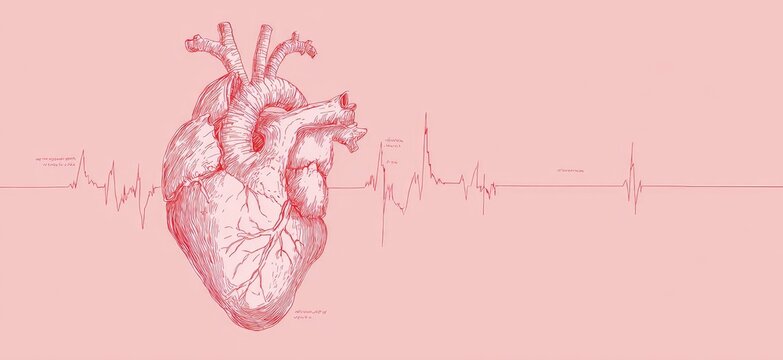 A heart that conforms to human anatomy conveys a sense of medical or health information in its simplicity