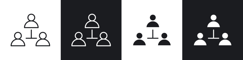 Teamwork icons vector graphics for web designs