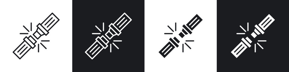 Seatbelt icons vector graphics for web designs